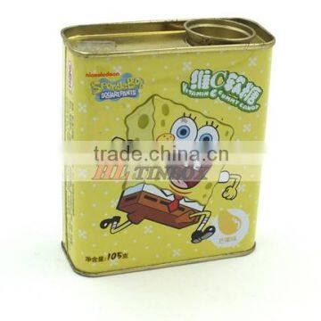 Rectangular Sweet Mint Candy Tin Can