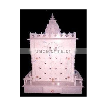 Pink Marble Carved Temple