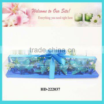 flower candle ring with tealight and glass cup gift set