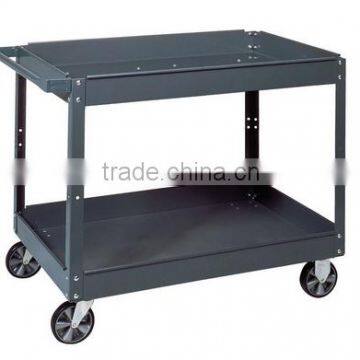 Industrial Gray Commercial Service Cart, Steel, 500lbs Capacity, 24" Width x 32" Height x 36" Depth(SC-B-114)