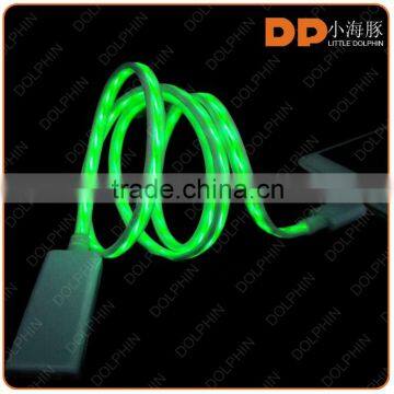 Visible Flowing LED EL Light USB Sync Data Charging Charger Cable for Smartphone photo-2