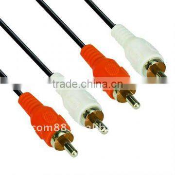 Audio Vedio cable 2 RCA Male to 2 RCA Male AV cable