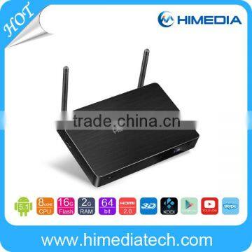 ODM OEM OTA update online HiMedia H8 Plus Rockchip RK3368 octa core 4K android tv box google 5.1 arabic channels UHD player