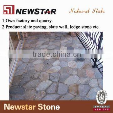 Newstar crazy slate floor tiles,crazy cut tiles