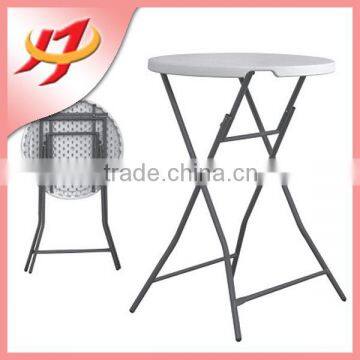 Hot sale blow molding used outdoor high top folding bar tables