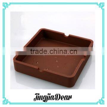 Square Shape Portable Silicone Ashtray