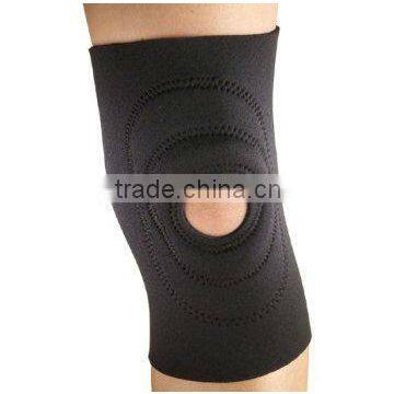 Black Elastic Neoprene Knee Brace Fastener Support