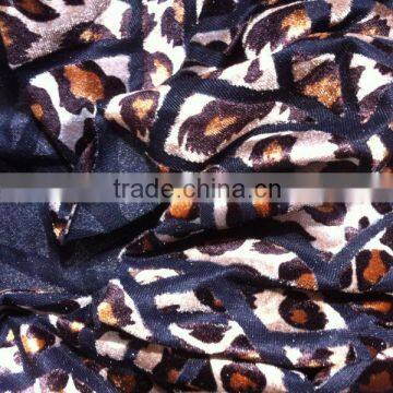 partial brushing stretch velvet fabric