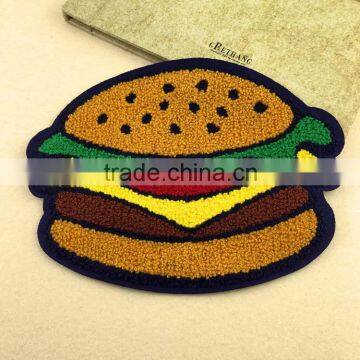 wholesale custom made embroidery Hamburger chenille patches