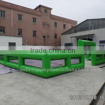 Mesh wall inflatable pitch for sports,nets walled Inflatable sport arena 12x12m Inflatable sports Court