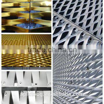 2015 Top sale Aluminum expanded metal mesh for decorative building screen