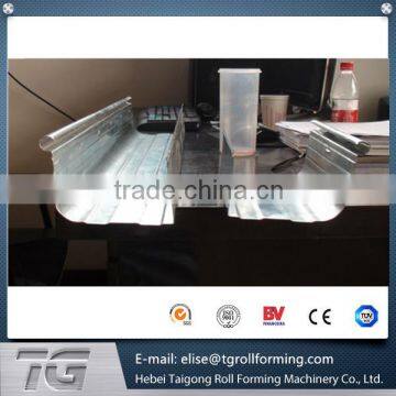 Half Round Color Steel Sheet Gutter Roll Forming Machine photo-4