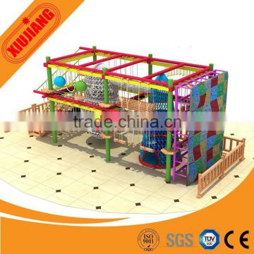 New Fashion Rope Jungle Adventure Development With Climbing Wall