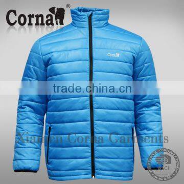 Latest fashion men 100% polyester padding jacket down jacket male