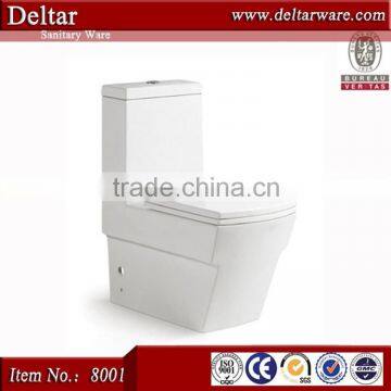 Middle East wc toilet, sanitary ware one piece toilet s trap 250mm , china wc toilet