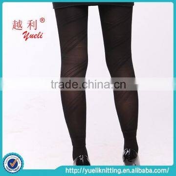 2015 Winter black japanese sexy warm stripe patterned tights leggings