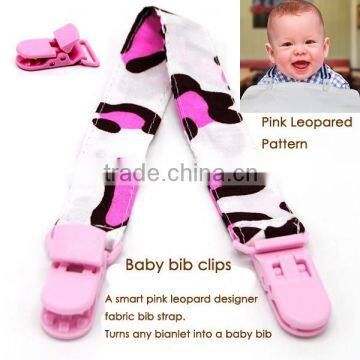MOQ 60 pcs Most Popular Modern Design 100% Cotton Custom Pacifier Clip