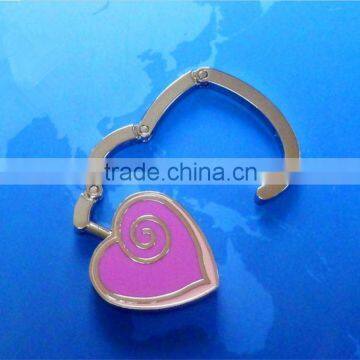 heart-shaped metal foldable bag hook WB-1268