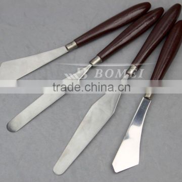 wood handle stainless steel palette knife