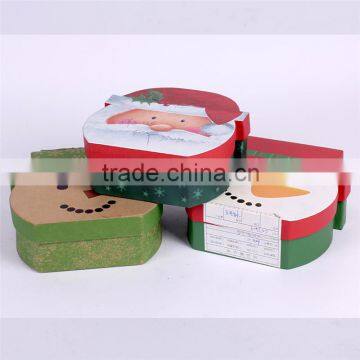 Round Empty Decorative Christmas Gift Box photo-5