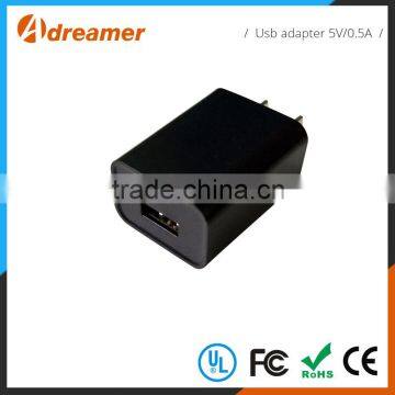 Low Price Multi Wall Mount 5V 0.5A Wholesale Mini Usb Wall Charger