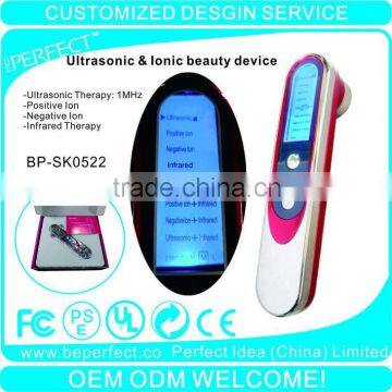 Micro current ultrasonic galvanic beauty device