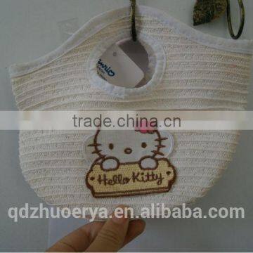 Paper Straw Fashion Cute Handbag for Children With Hello Kity