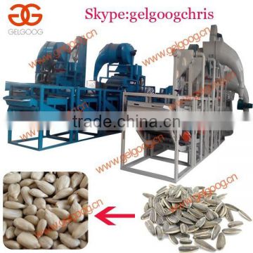 Commercial sunflower seed hulling machine