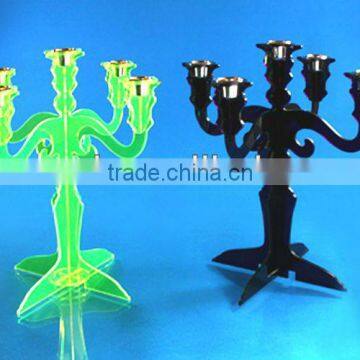 best selling fashionable colored acrylic candelabra rack