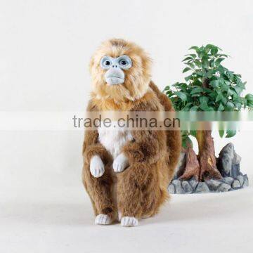Factory wholesale high quality decorative animal model fur monkey