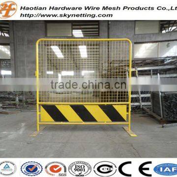 powder coating yellow high net fencing temporary fence with welded wire mesh infilled