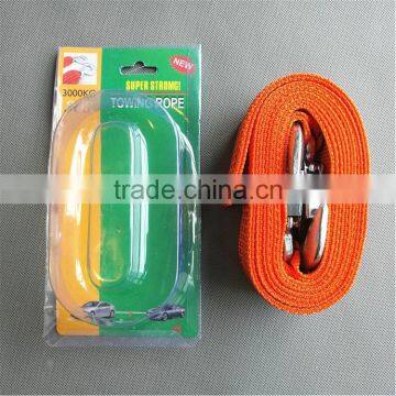 High Quality Wholesale Super Strong Auto Emergency 3 Ton Tow Rope For Cars Tow Strap