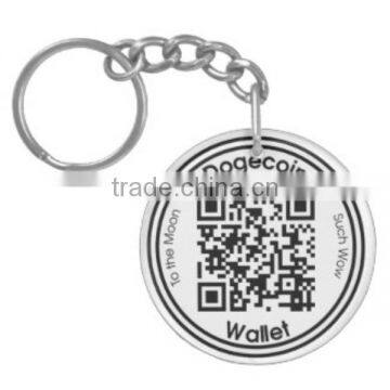 custom qr keychain metal keychain with qr