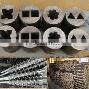 screw type wood charcoal extruder equipment/ bbq machine used wood shaving