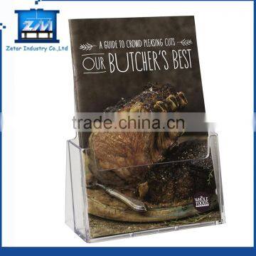 Injection Molded Plastic Leaflet Holders With Slant Back For Tabletop or Wall Mount Use photo-2