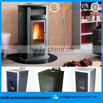 high efficient pellet stove parts/ 8kw wood pellet stove/ sawdust wood pellet burning stove