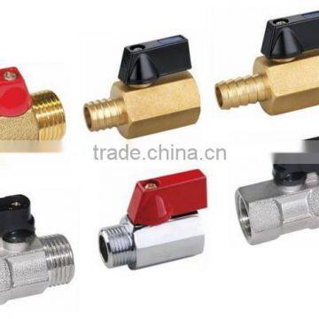 3/8 Inch Brass Mini Ball Valve Male and Female Thread photo-3