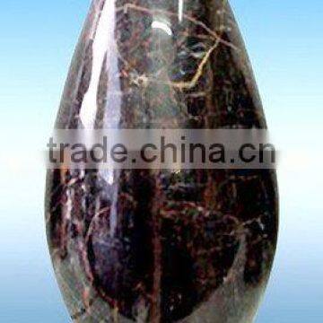 NATURAL BLACK AND GOLD MARBLE FLOWER VASES photo-2
