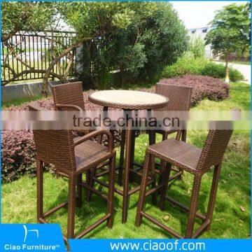 Newest High Bar Stool Garden Line Patio Furniture/French Bistro Rattan Chairs photo-2