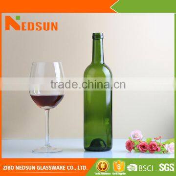 Best selling recycled glass wine bottles for import