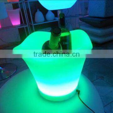 ECO-Friendly Plastic16 Color Changing Illuminated Remote Control Led Ice Bucket photo-2
