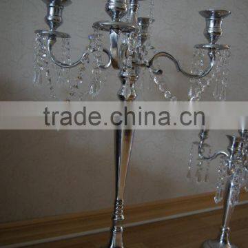 Crystal Hanging Candelabra/ Wedding Crystal Candelabra/wedding Table Candelabra photo-4