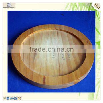 Ручной декоративный деревянный подставочный тарелок для цветочных горшков photo-2