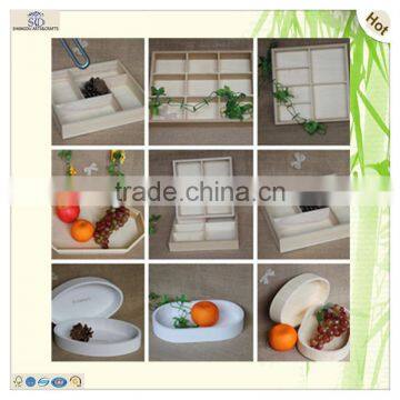 Small Carved Triangle Wooden Serving Tray photo-6