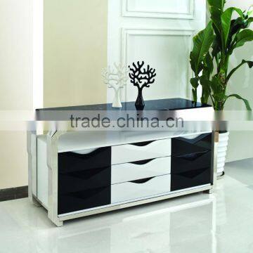 F379-1 Wood Furniture Design Stainless Steel Kitchen Cabinet photo-6