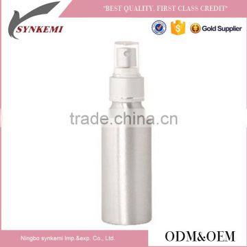 100ml All silver cosmetic aluminum travelling bottle