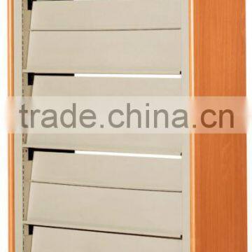 School 4-layer Singel Face Library Periodical Rack Cabinets Book Racks Cabinets photo-2