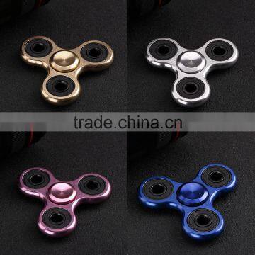 2017 New Tri-Spinner Fidget Toy Alloy EDC Sensory Fidget Spinner For Tip of the finger gyro