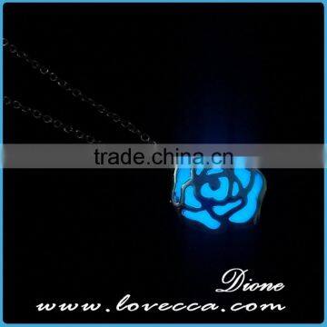 Dark Luminous Necklaces Silver Color Chain Pendant Lighting photo-3