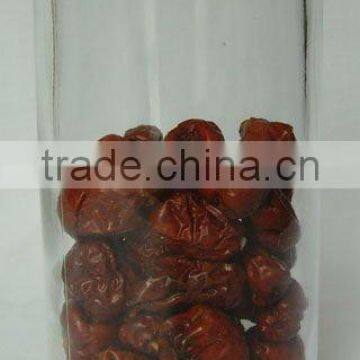 9x15.5cm Clear Glass Storage Jar With Black Plastic Lid